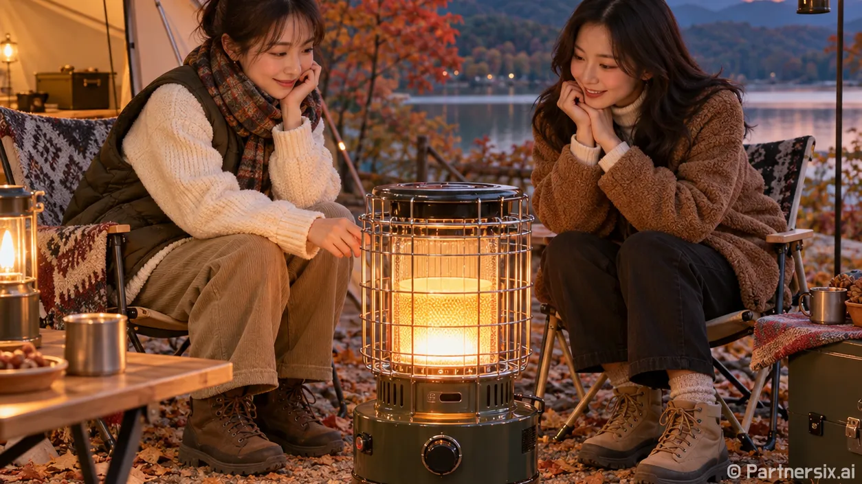 겨울 캠핑 난로 고…
