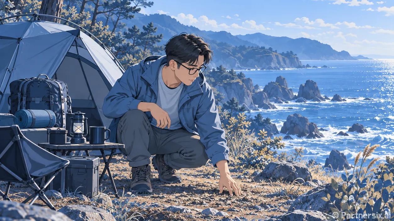 영덕 노지캠핑 자리…