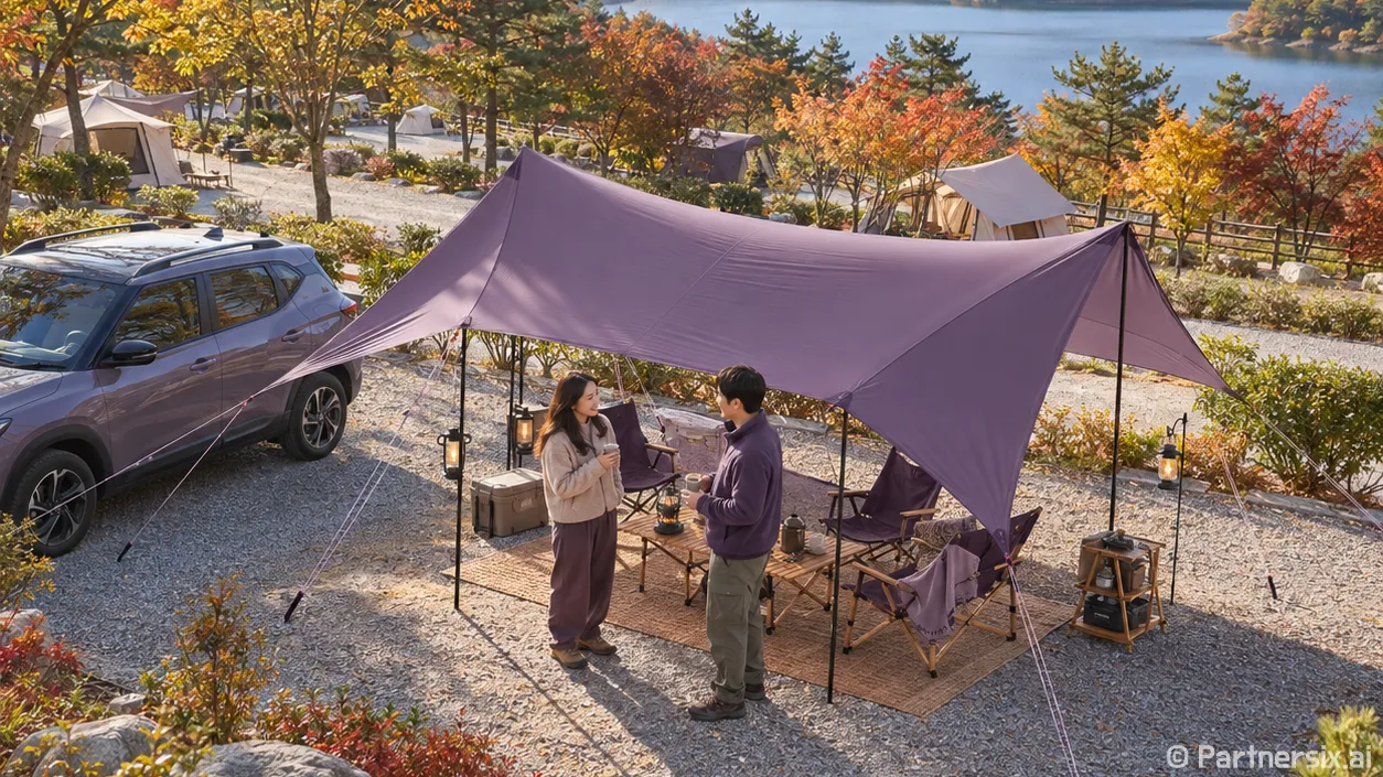 차박 타프 고르고 안전하게 치는 방법