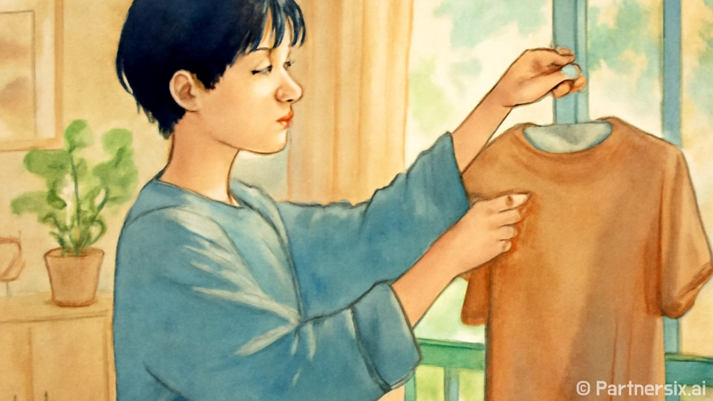 티셔츠가 마를 때까지 기다려봤더니 남는 장면들