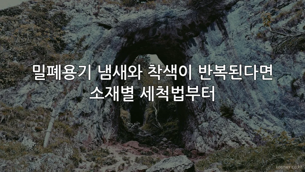 밀폐용기 냄새와 착색이 반복된다면 소재별 세척법부터