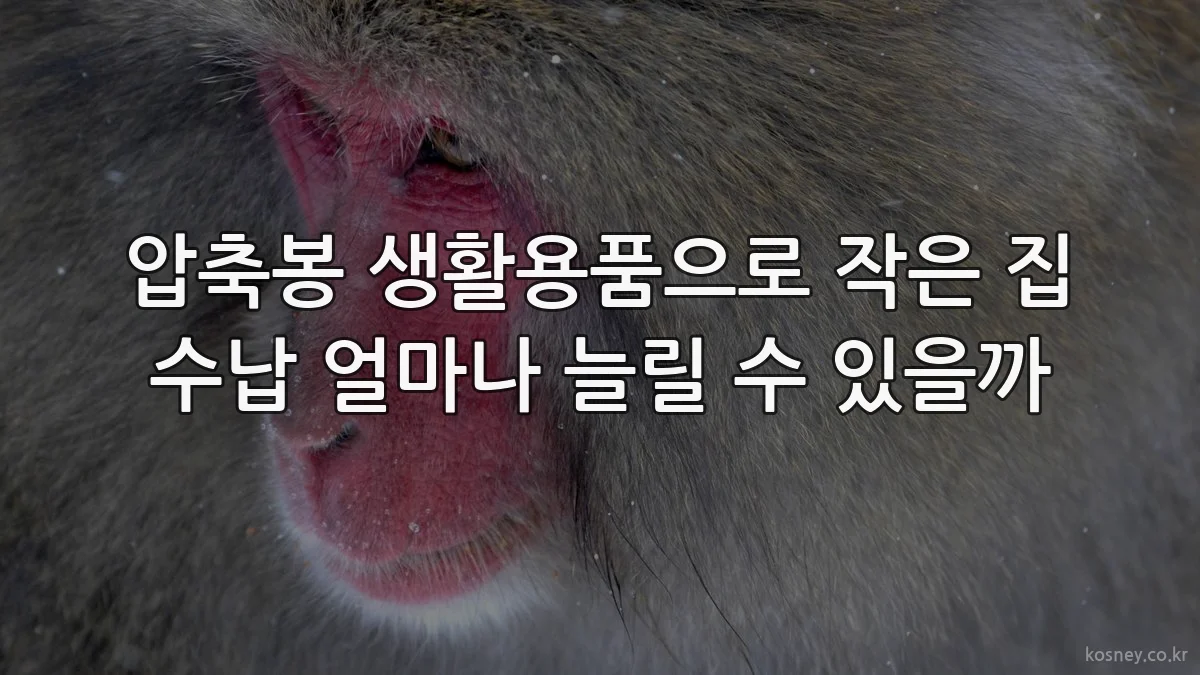압축봉 생활용품으로 작은 집 수납 얼마나 늘릴 수 있을까