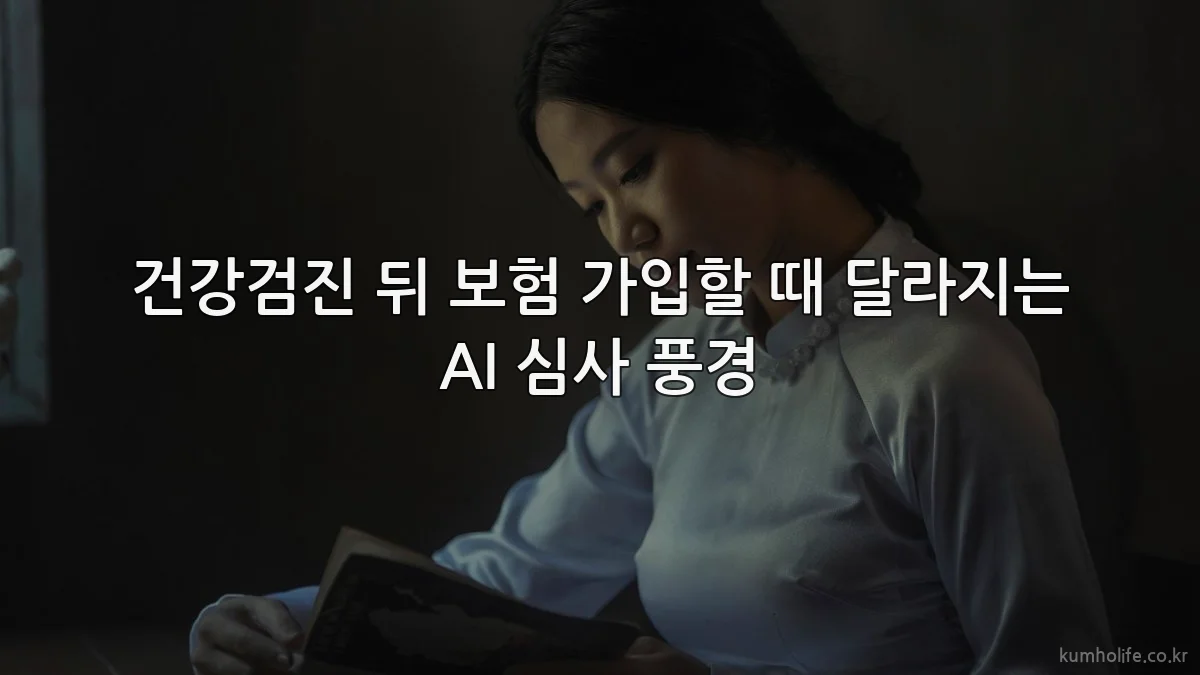 건강검진 뒤 보험 가입할 때 달라지는 AI 심사 풍경
