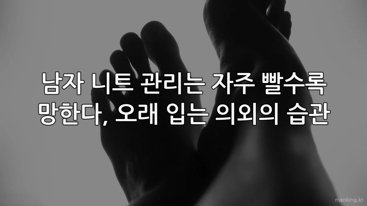 남자 니트 관리는 자주 빨수록 망한다, 오래 입는 의외의 습관