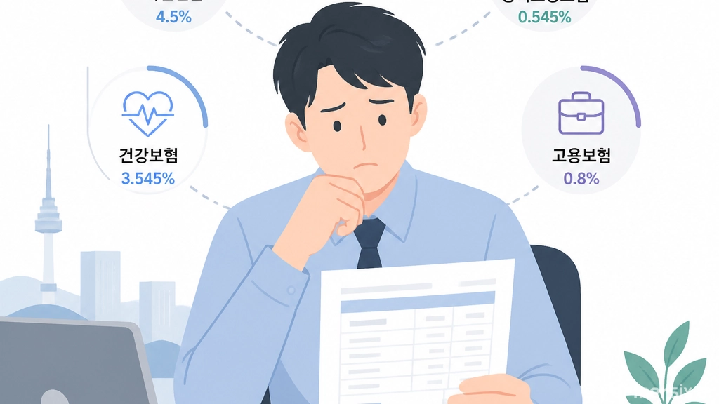 4대보험 때문에 월…