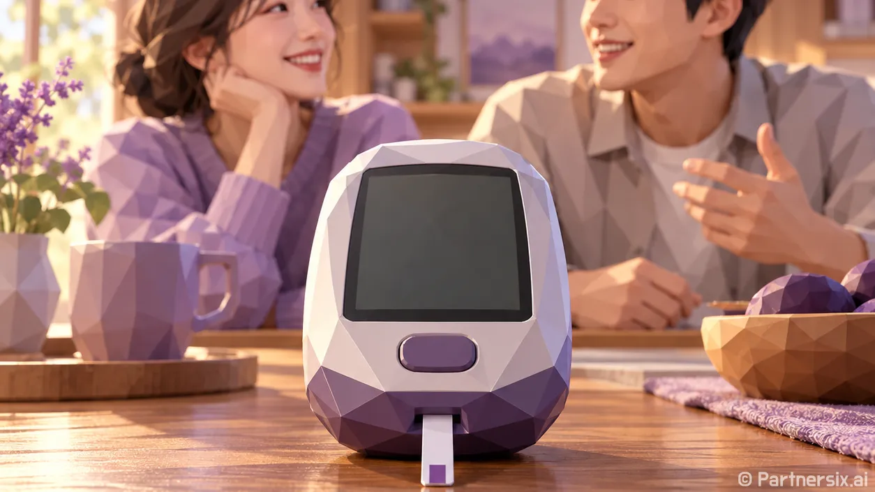 혈당 측정, 앱에 …