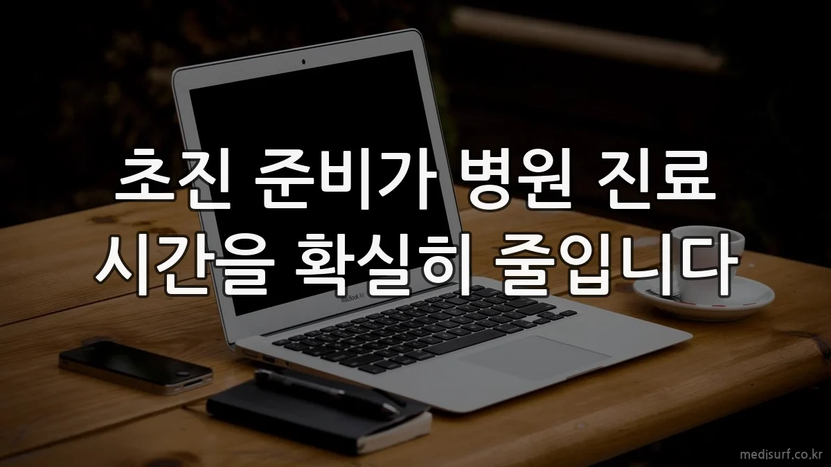 초진 준비가 병원 진료 시간을 확실히 줄입니다