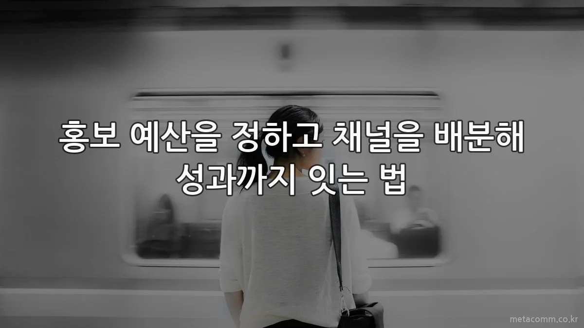 홍보 예산을 정하고 채널을 배분해 성과까지 잇는 법
