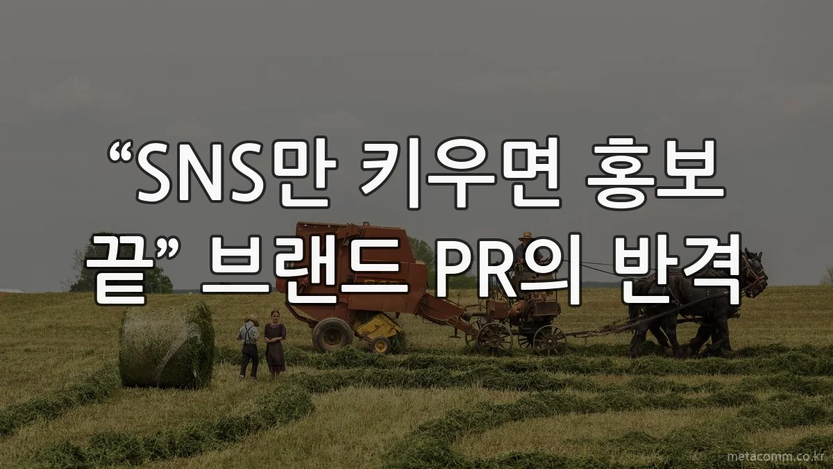 “SNS만 키우면 홍보 끝” 브랜드 PR의 반격