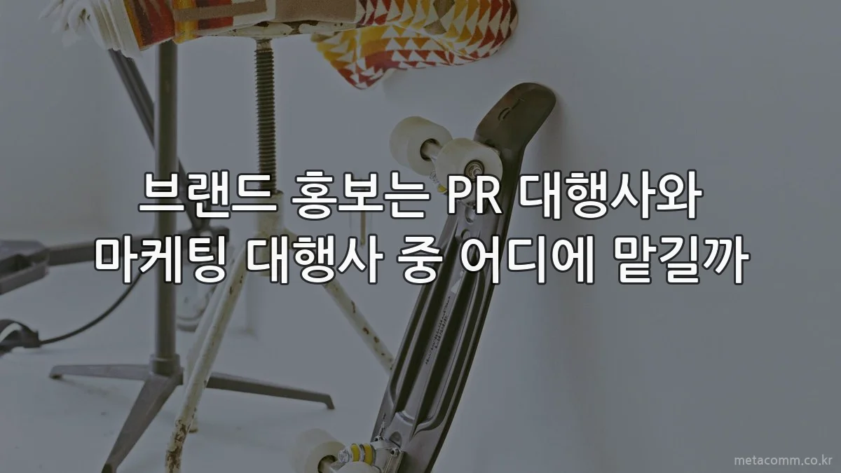 브랜드 홍보는 PR 대행사와 마케팅 대행사 중 어디에 맡길까