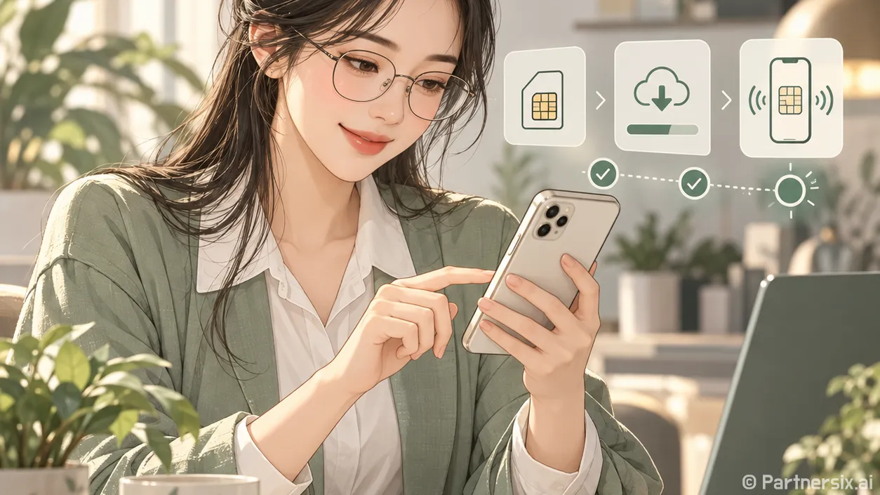 ESIM 처음 개통할 때 순서대로 설정하는 방법