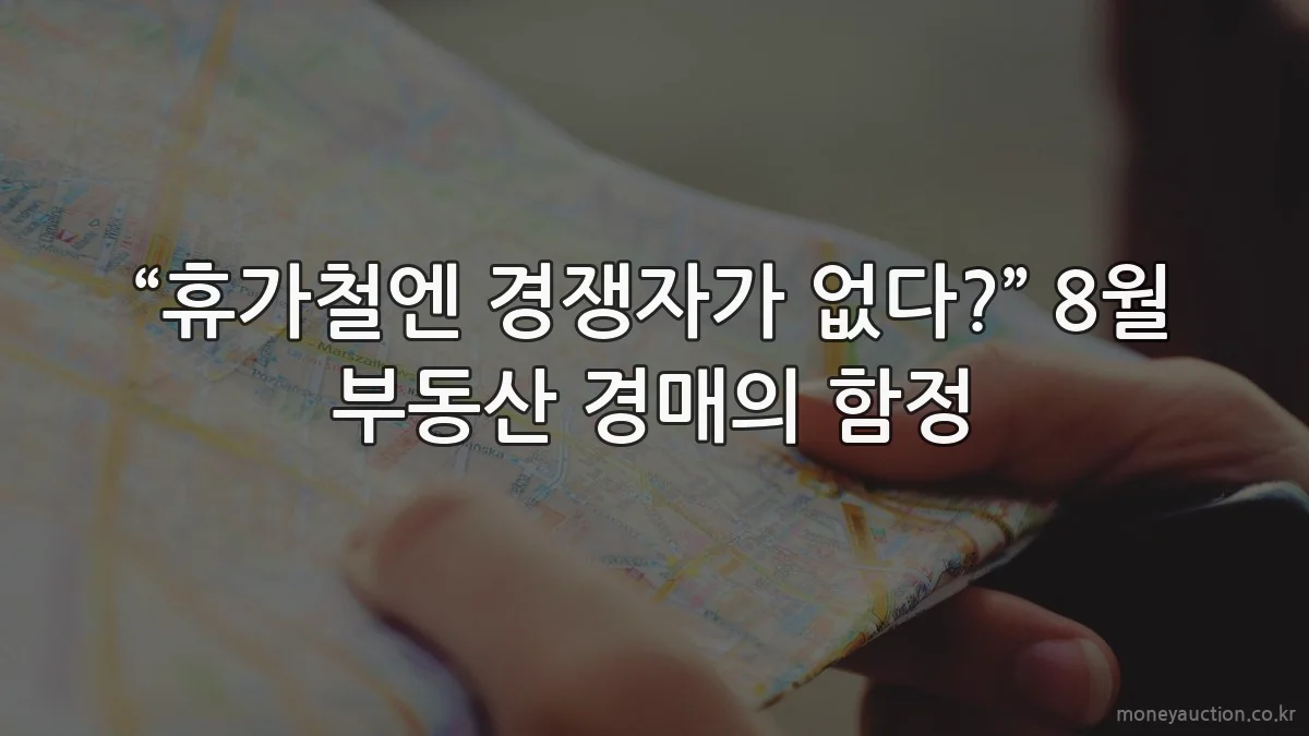 “휴가철엔 경쟁자가 없다?” 8월 부동산 경매의 함정