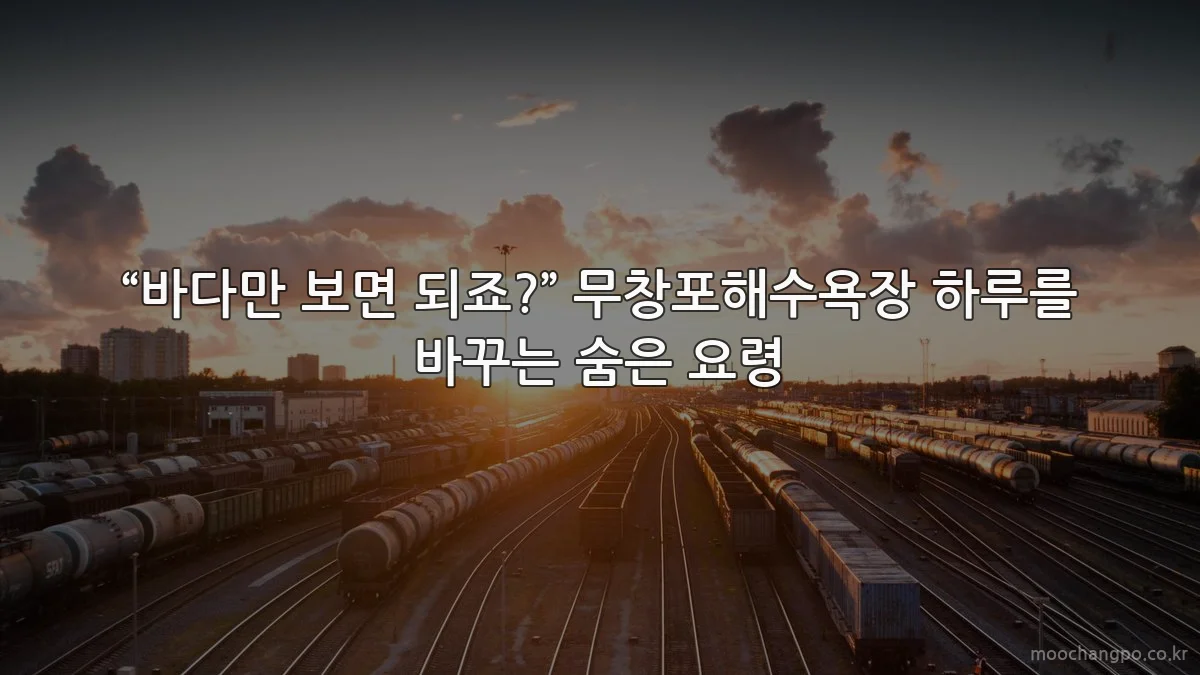 “바다만 보면 되죠?” 무창포해수욕장 하루를 바꾸는 숨은 요령