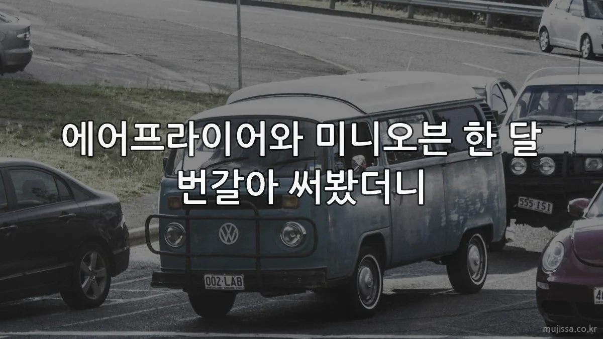 에어프라이어와 미니오븐 한 달 번갈아 써봤더니