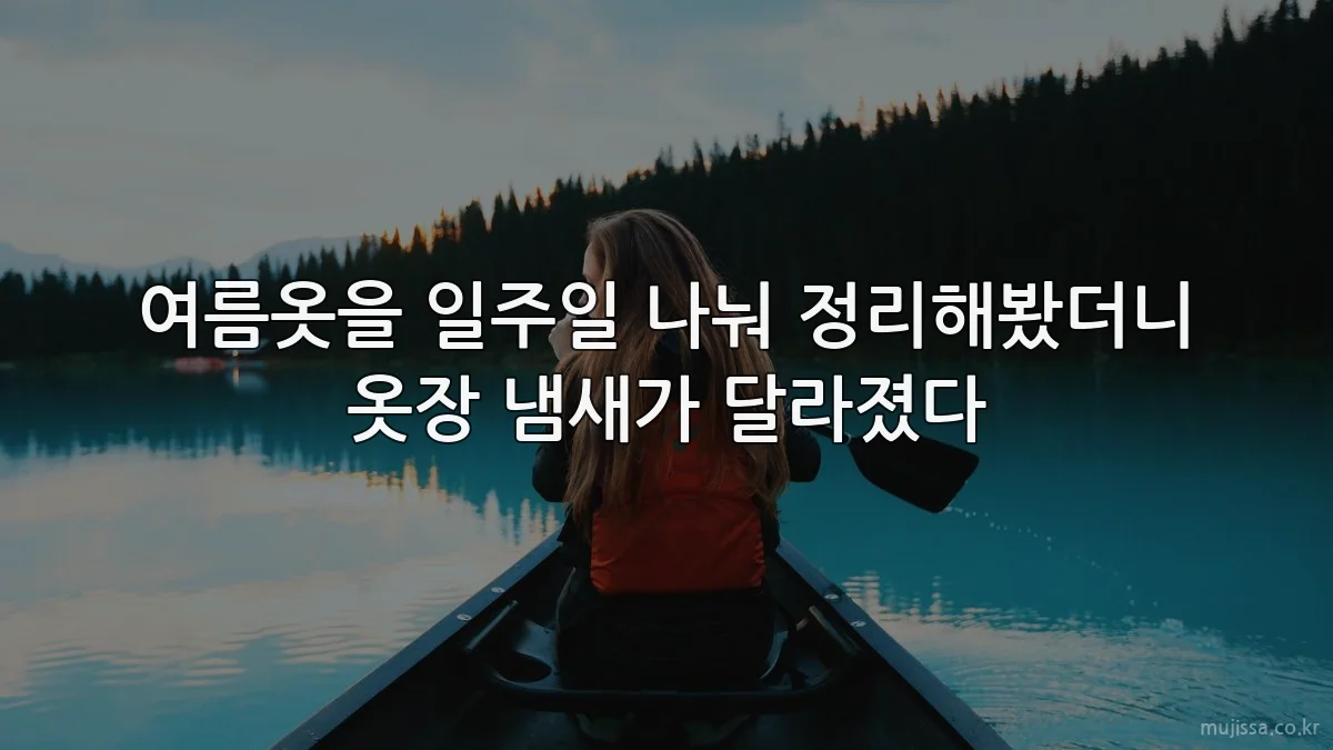 여름옷을 일주일 나눠 정리해봤더니 옷장 냄새가 달라졌다