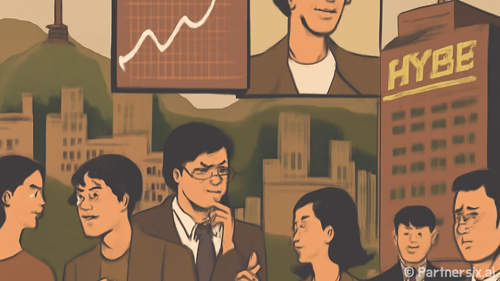 하이브주가를 볼 때…