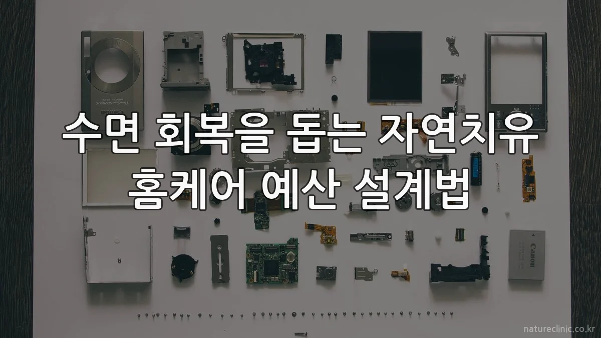 수면 회복을 돕는 자연치유 홈케어 예산 설계법