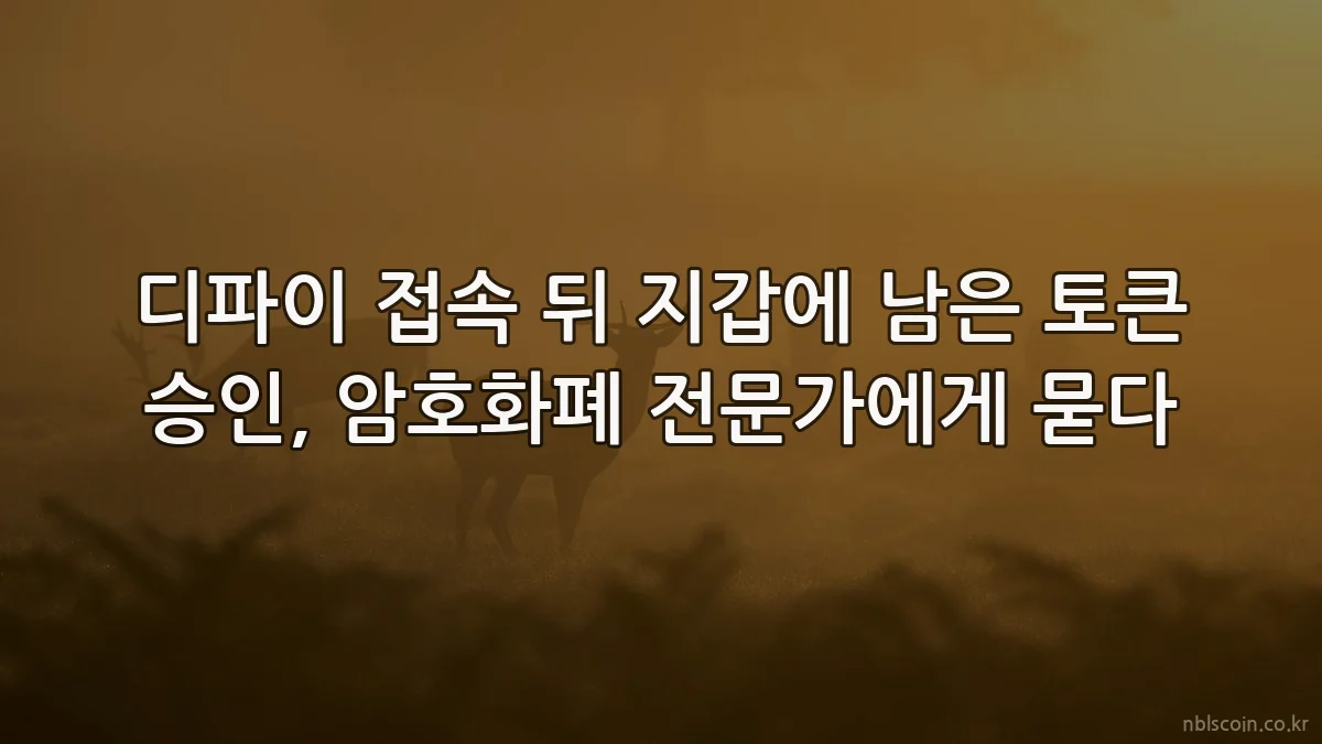 디파이 접속 뒤 지갑에 남은 토큰 승인, 암호화폐 전문가에게 묻다