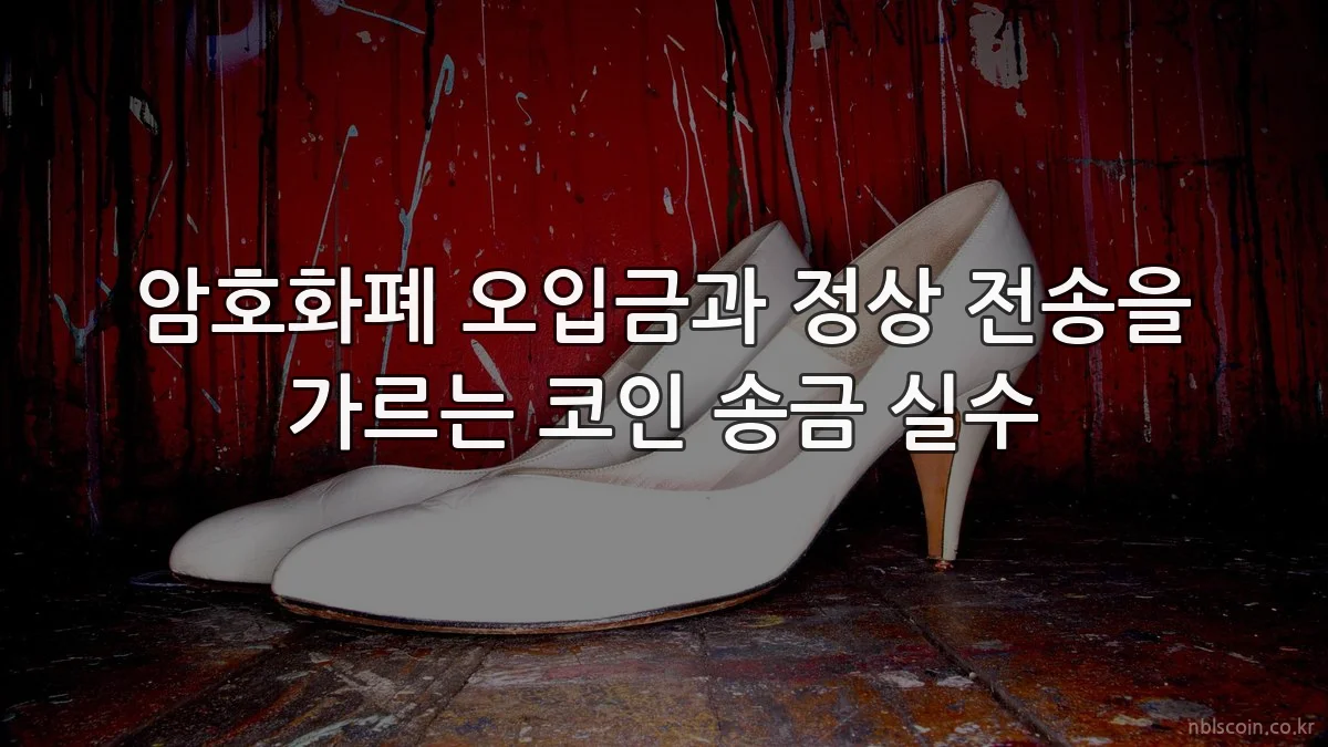 암호화폐 오입금과 정상 전송을 가르는 코인 송금 실수