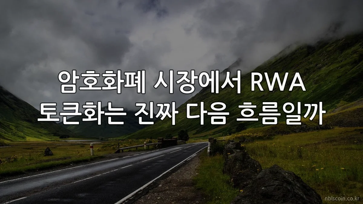 암호화폐 시장에서 RWA 토큰화는 진짜 다음 흐름일까
