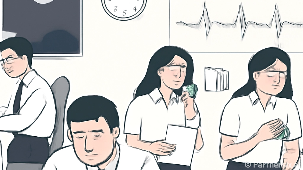장시간 근무 심장질…