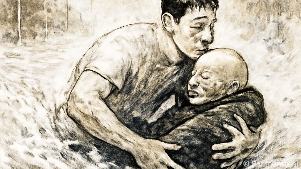 침수 도로서 어르신…