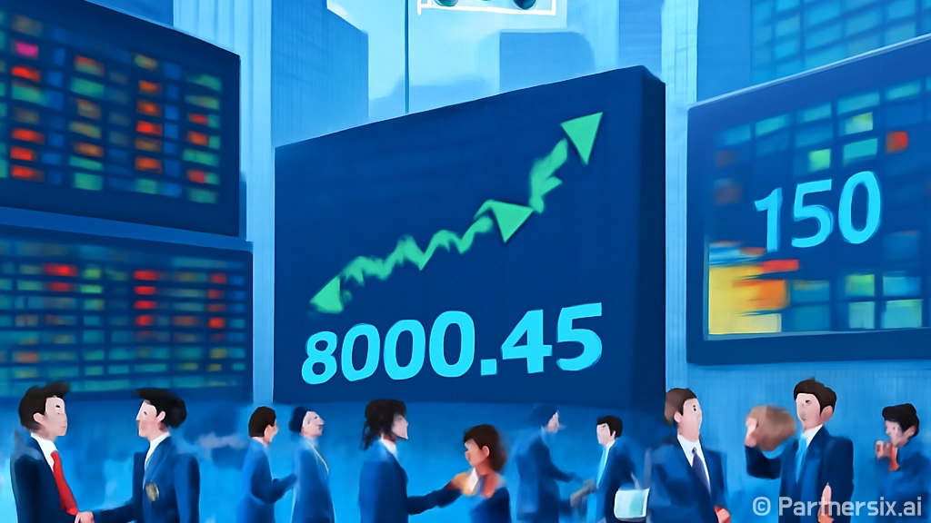 코스피 8000 돌…