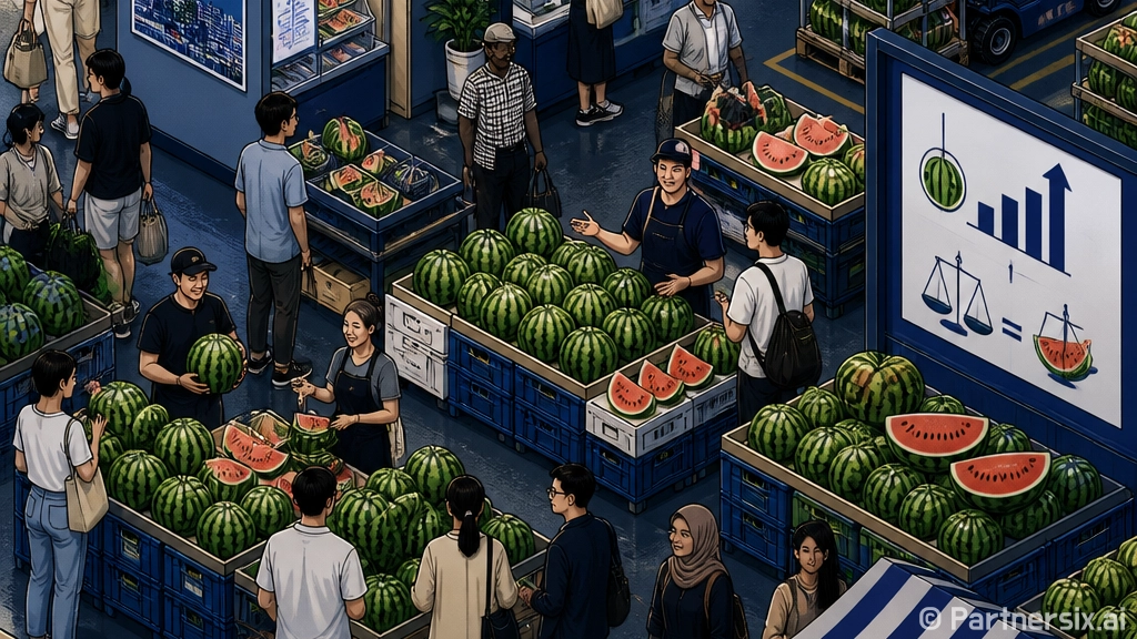 수박 출하량 증가에…