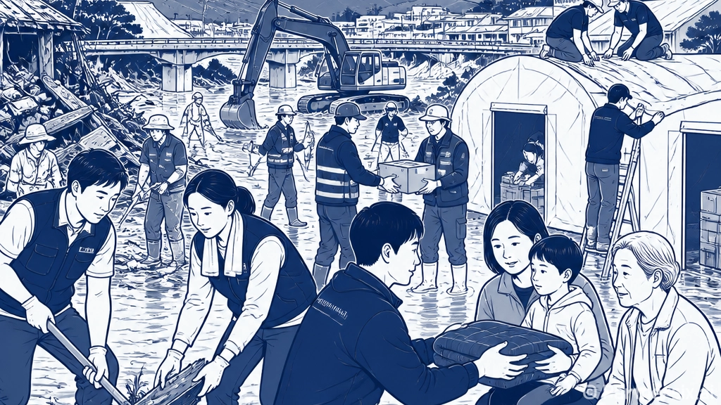 남부 호우 피해 복…