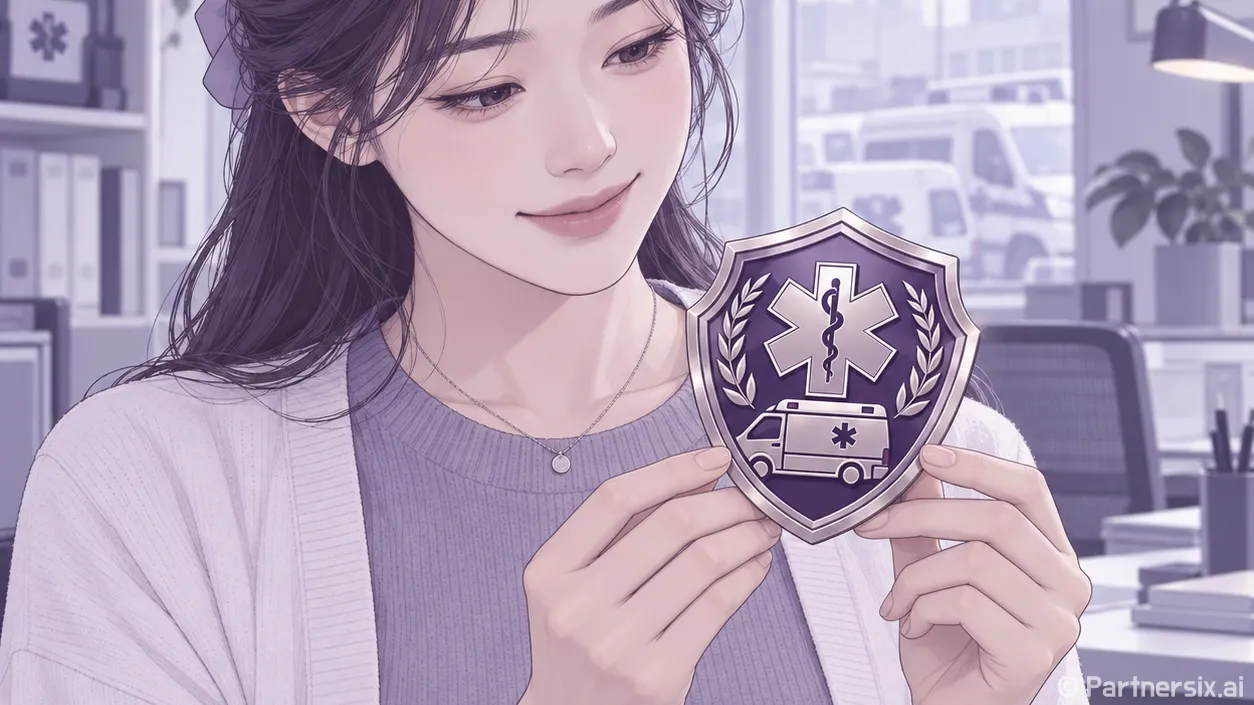 민간구급차 인증마크…