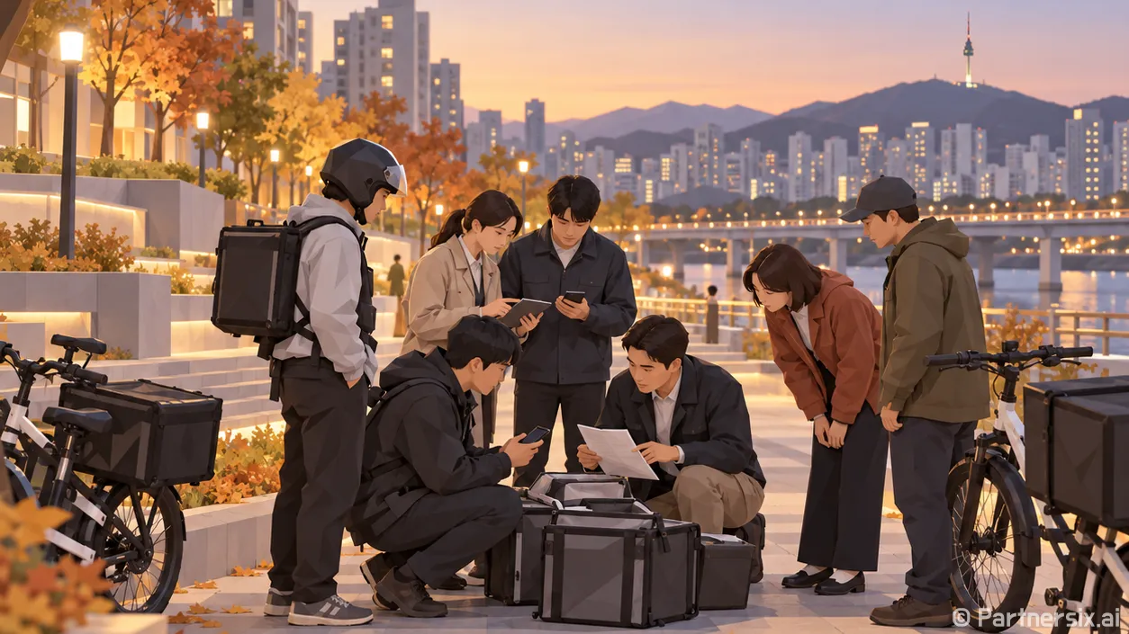 외국인 불법 배달 …
