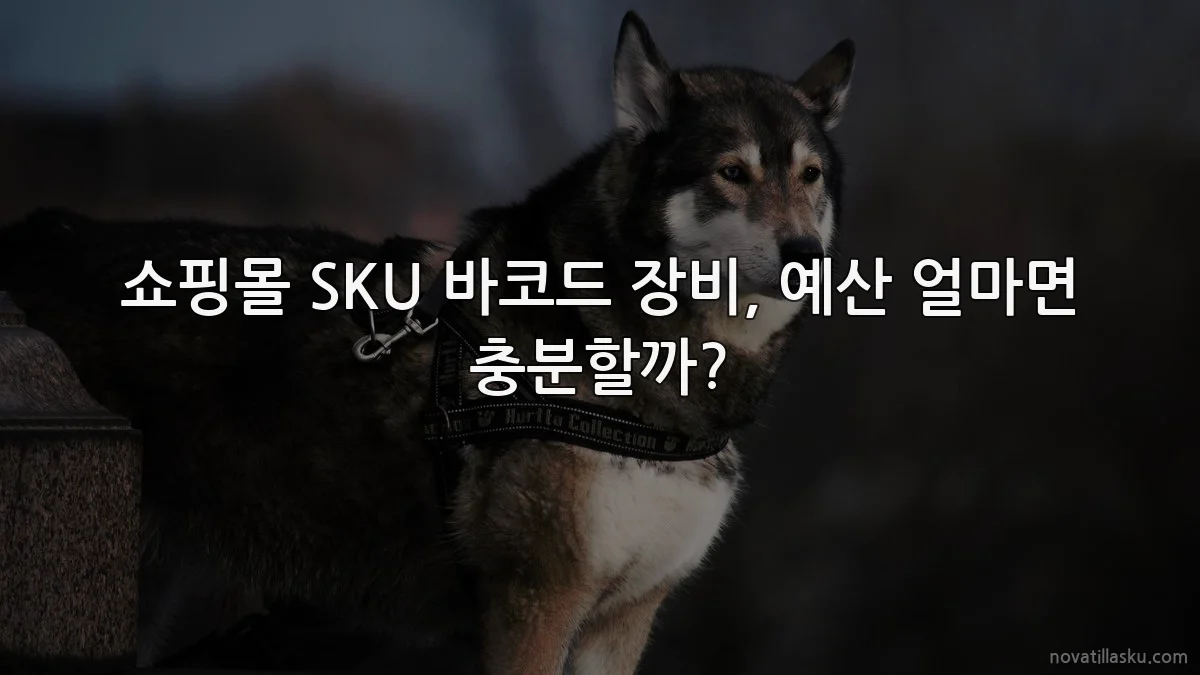 쇼핑몰 SKU 바코드 장비, 예산 얼마면 충분할까?