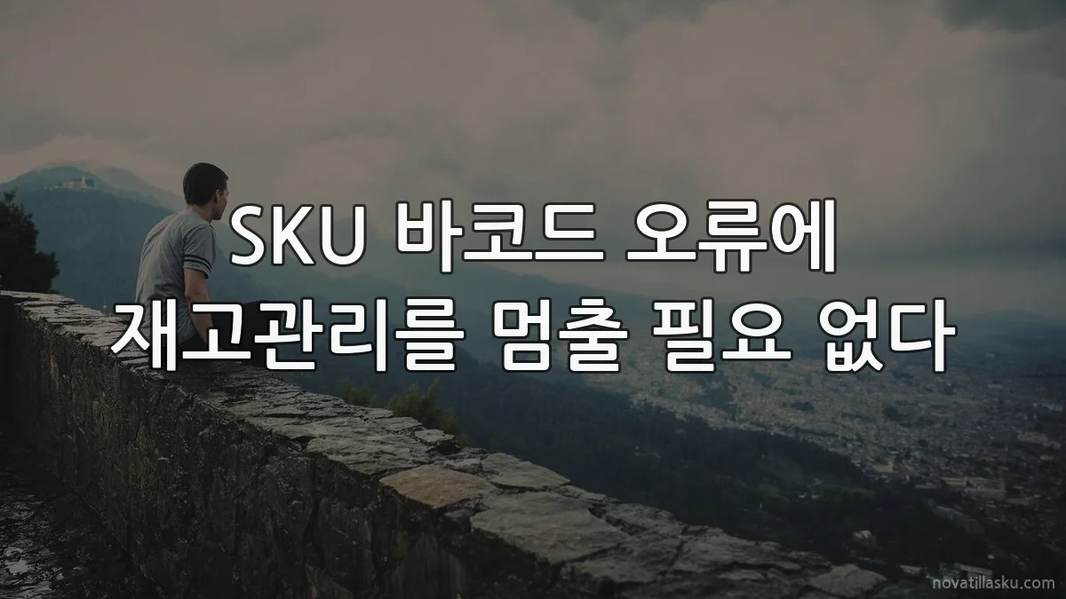 SKU 바코드 오류에 재고관리를 멈출 필요 없다