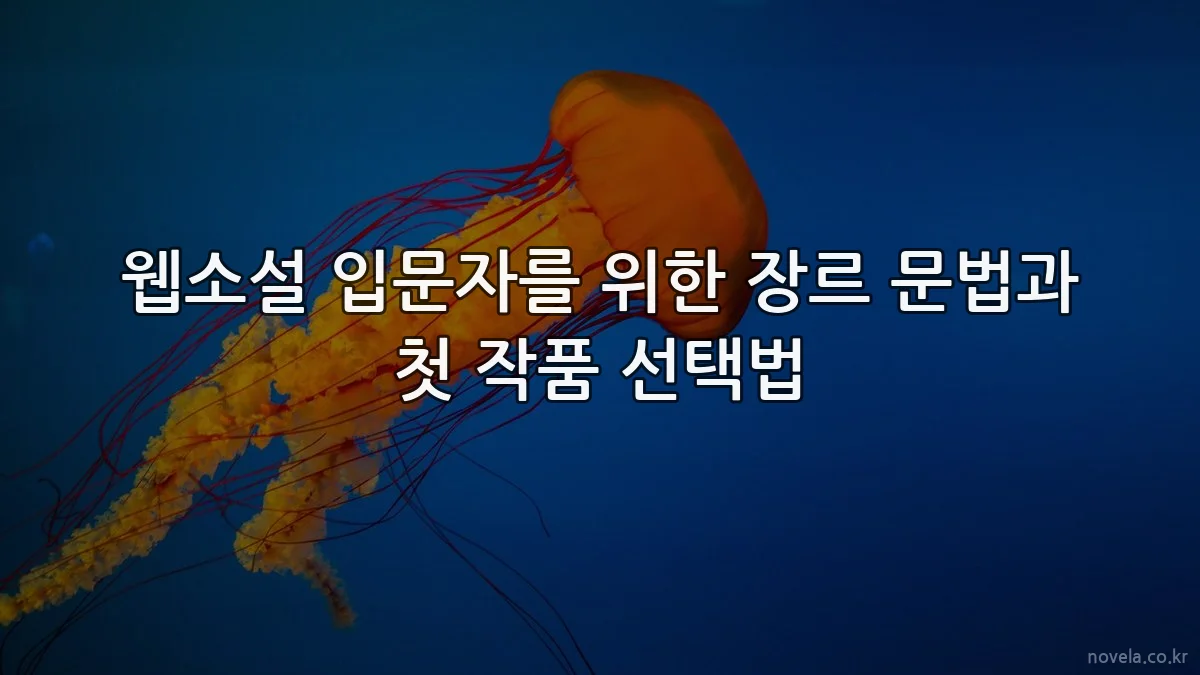 웹소설 입문자를 위한 장르 문법과 첫 작품 선택법