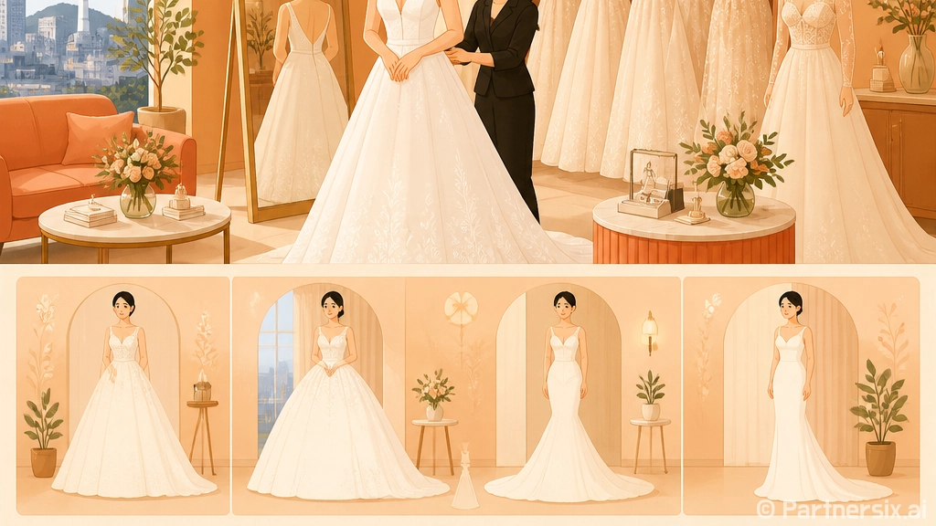 초보자를 위한 웨딩드레스 고르는 방법, 후회 줄이려면 이렇게 입어보세요