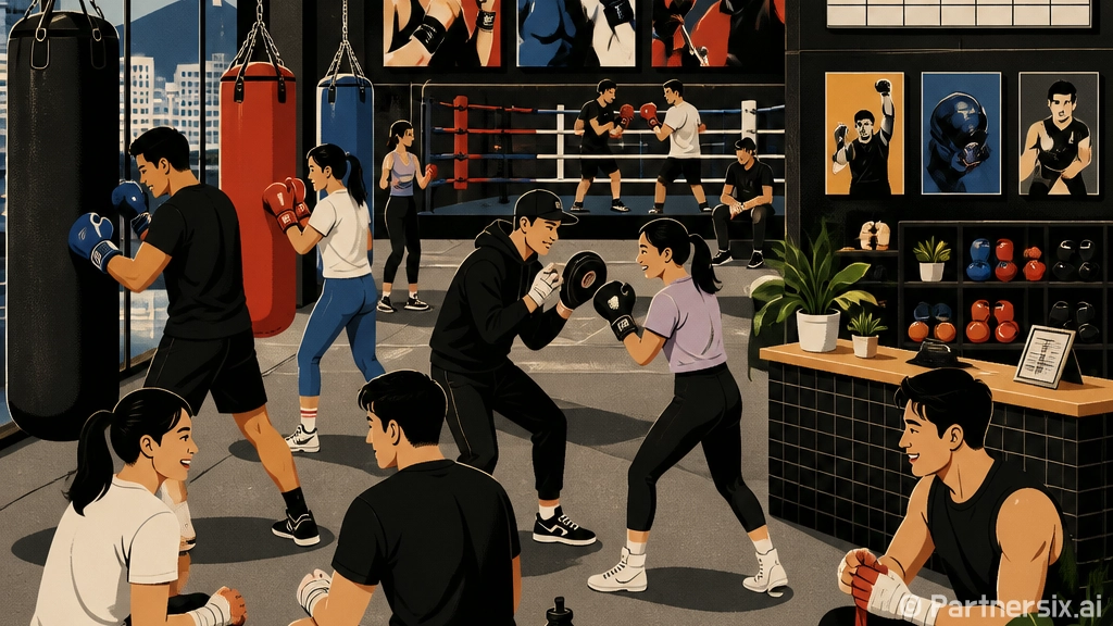 초보자가 복싱장 고…