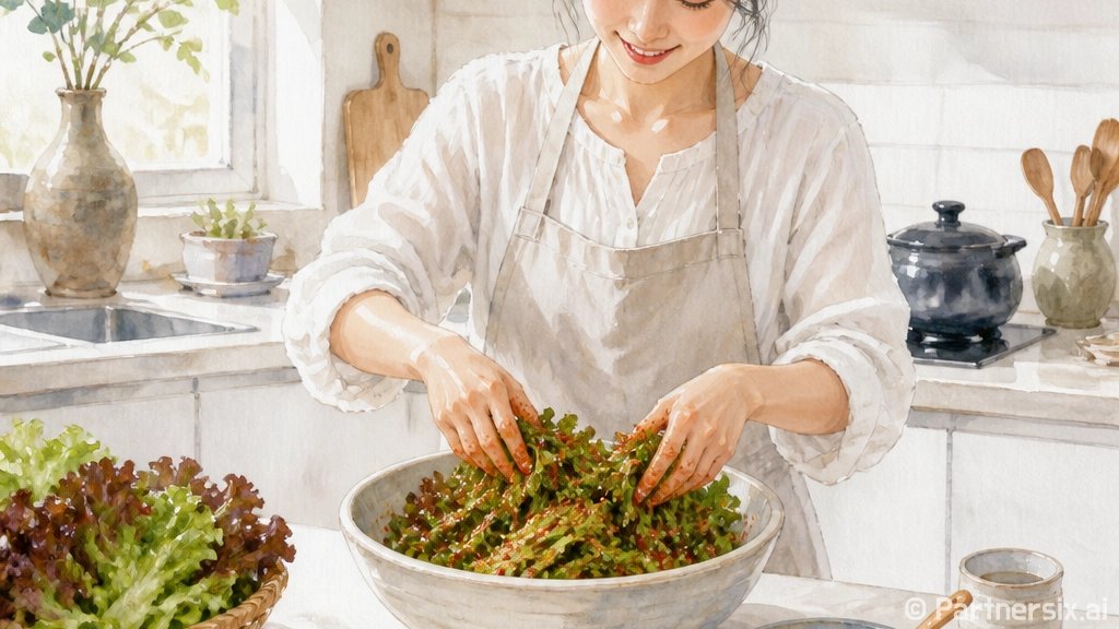 상추겉절이 양념 맛있게 만드는 방법, 물 안 생기게 무치는 비율