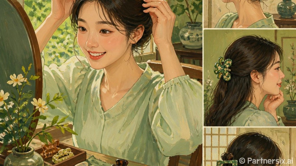 집게핀 예쁘게 고정…