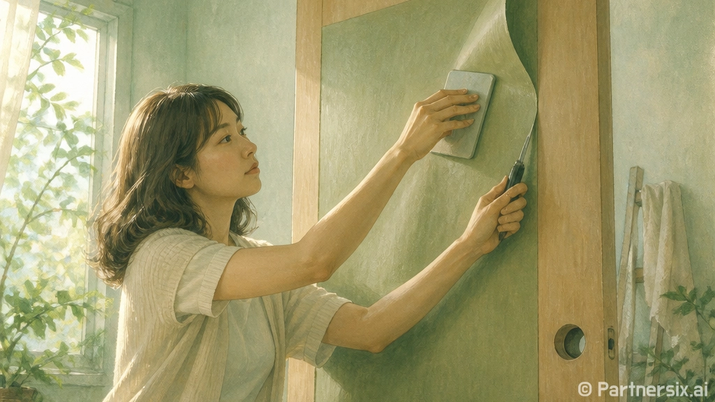 인테리어필름 처음 붙이는 방법, 문짝부터 시작하면 덜 망합니다