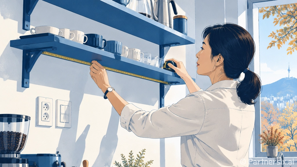 홈카페 인테리어 선반 설치하는 방법, 초보자가 덜 고생하려면 이렇게