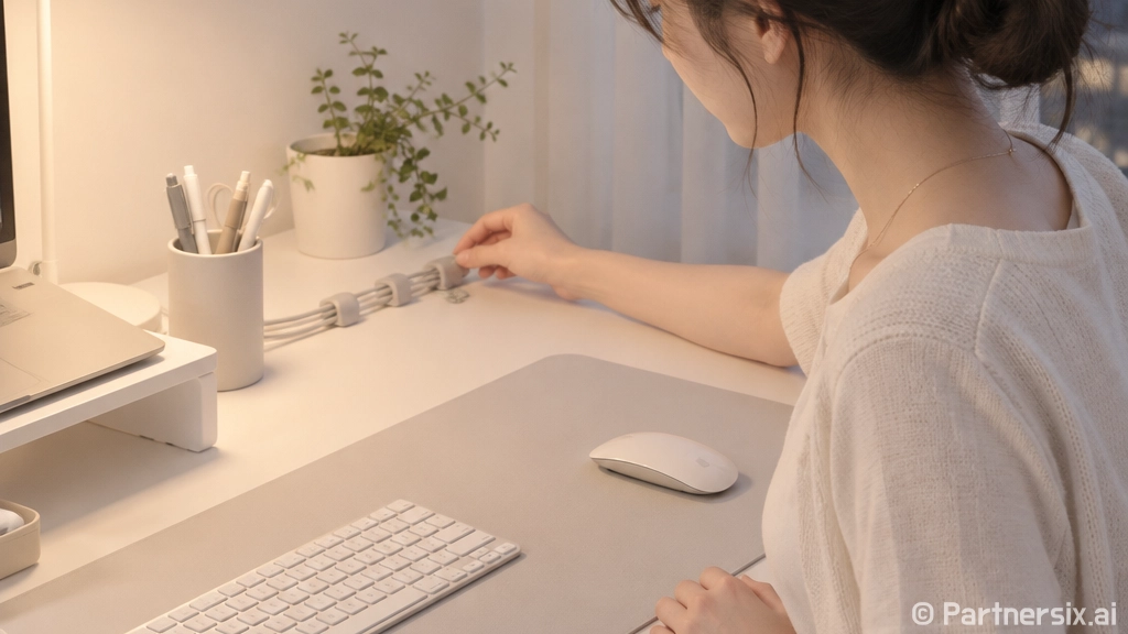 초보자를 위한 화이트 데스크테리어 꾸미는 방법, 책상부터 조명까지
