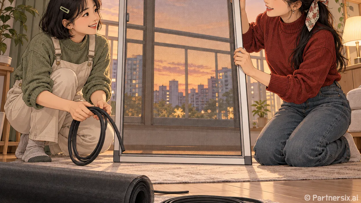 방충망시공 처음이라면 망 교체부터 하는 방법