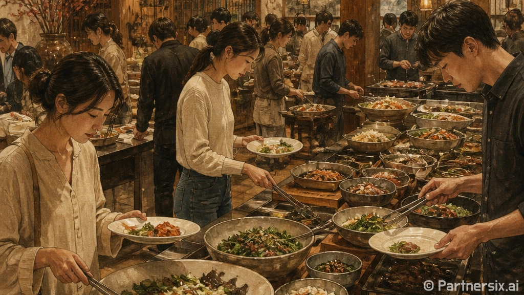 뷔페에서 만족도 높…
