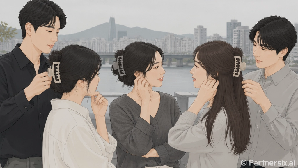 집게핀 예쁘게 고정하는 방법, 머리숱과 길이에 맞춰 이렇게 해요