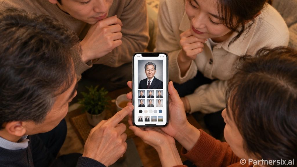 나담앱 장수사진 준비하는 방법, 부모님 사진 한 장으로 시작하려면 이렇게