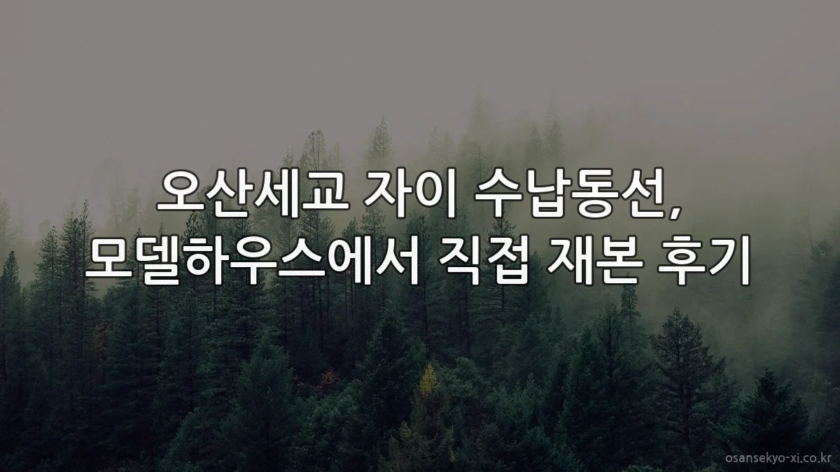 오산세교 자이 수납동선, 모델하우스에서 직접 재본 후기
