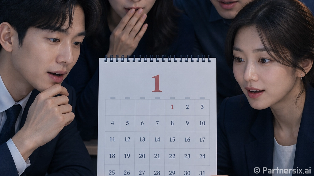 26년 10월 1일 공휴일인 줄 알고 연차표를 열어봤더니