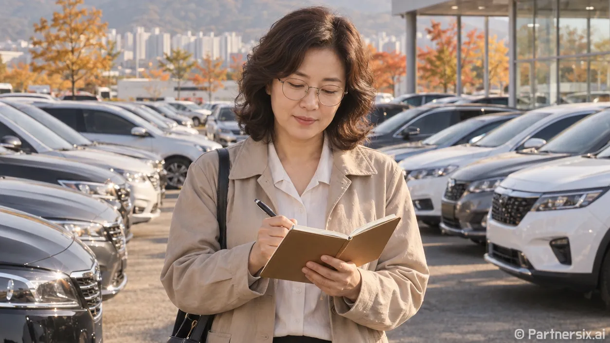 대구오토월드로 중고차 보러 가기 전, 메모장에 적어간 것들