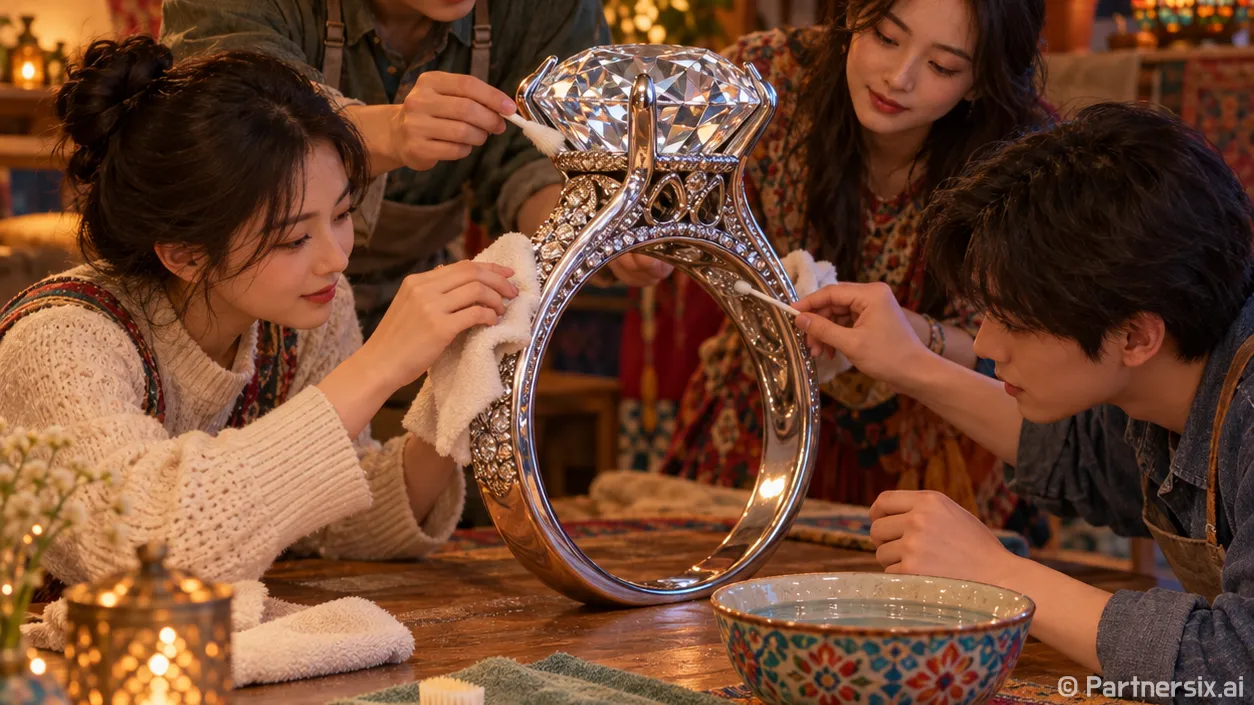 흐릿해진 다이아반지 직접 닦아봤더니
