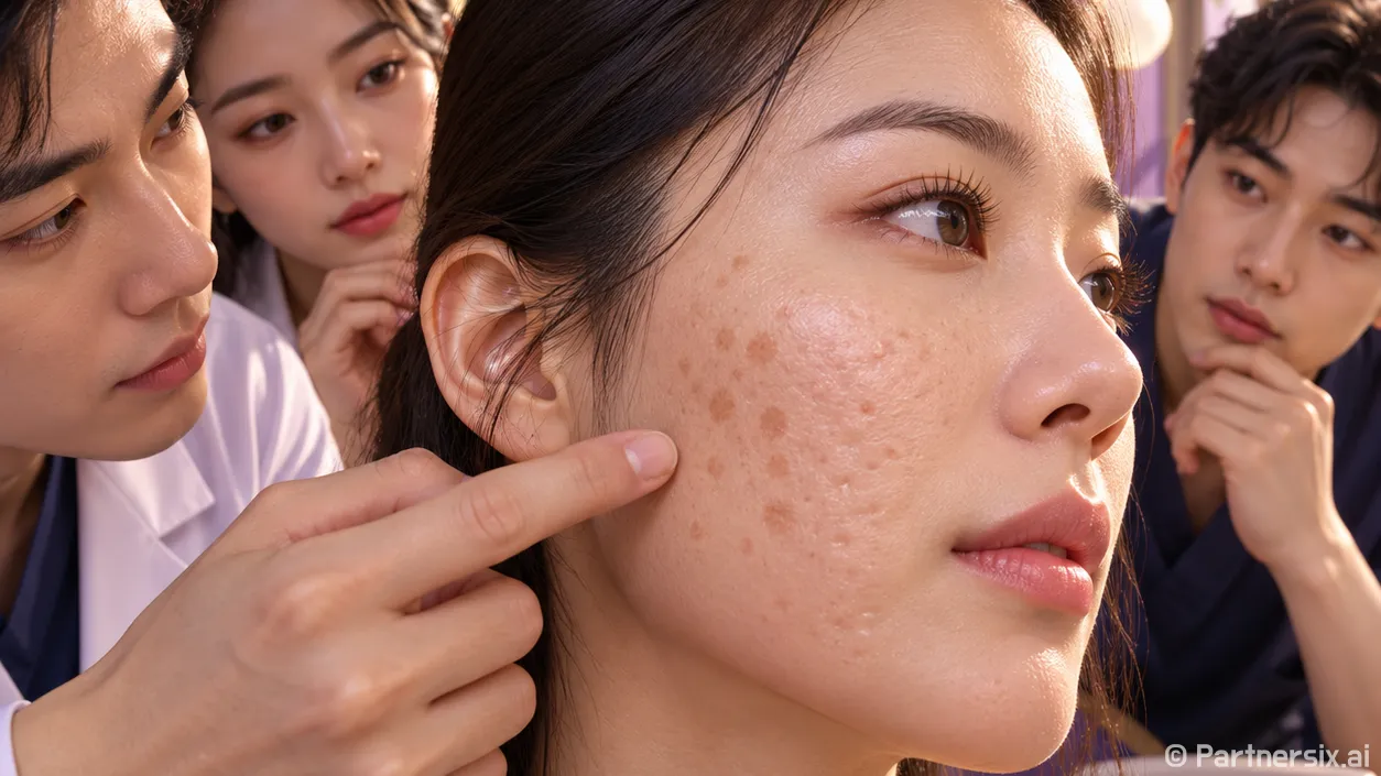 여드름흉터인 줄 알았던 자국을 다시 봤더니